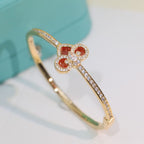 18K Celestial T Fleur De Lis Bracelet