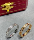 18K Celestial Love Diamond-Paved 3mm Ring