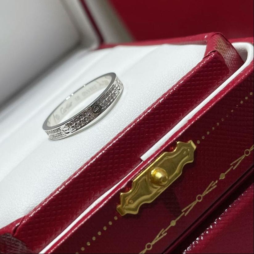 18K Celestial Love Diamond-Paved 3mm Ring