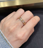 18K Celestial Love Diamond-Paved 3mm Ring