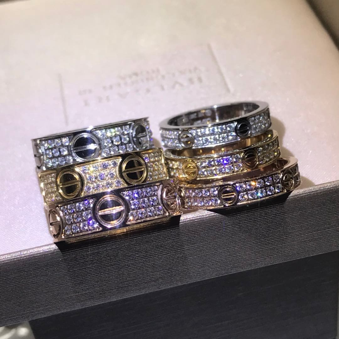 18K Celestial Love Diamond-Paved 5mm Ring