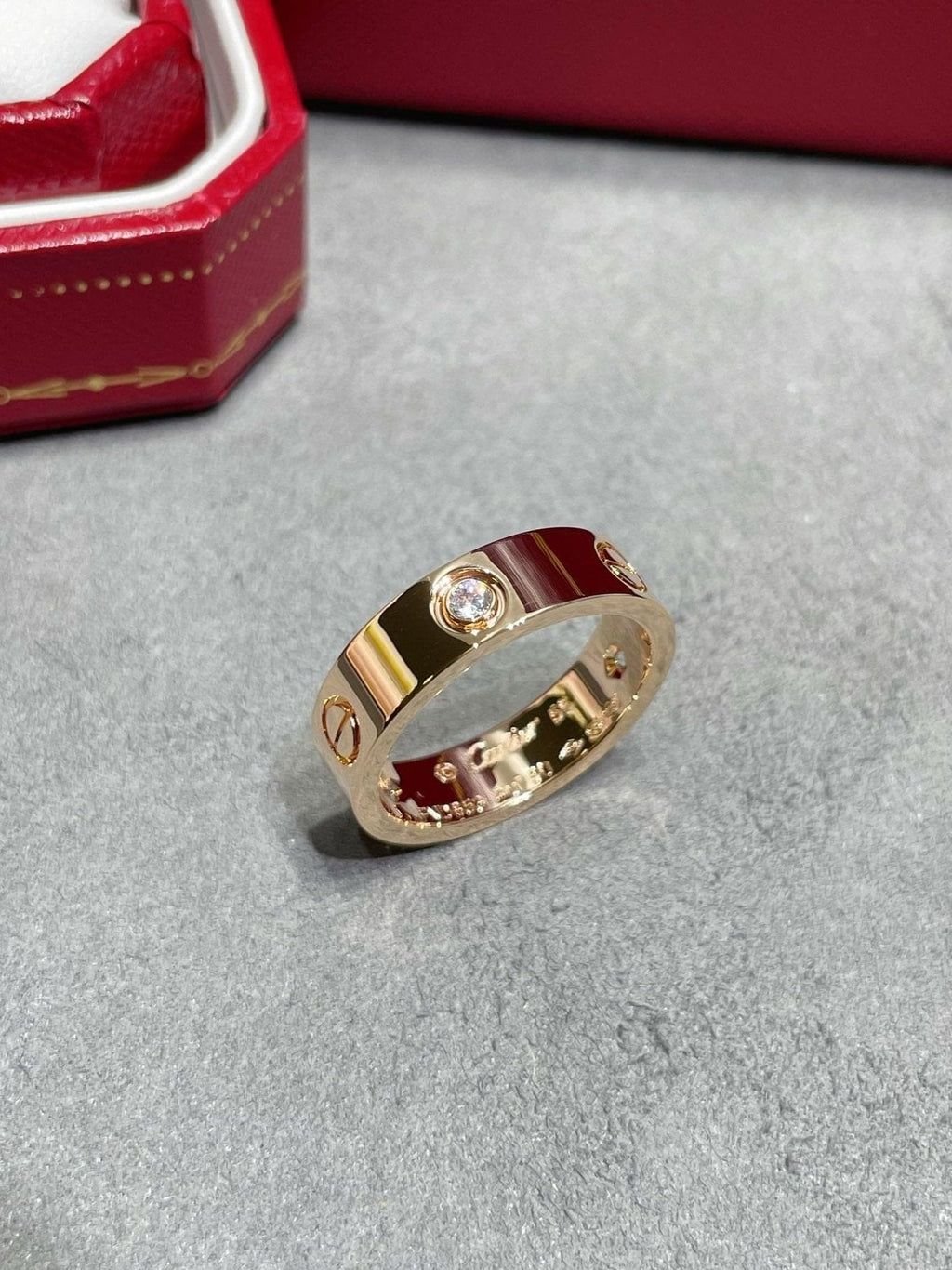 18K Celestial Love Wedding Three Diamonds Ring