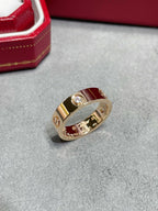 18K Celestial Love Wedding Three Diamonds Ring