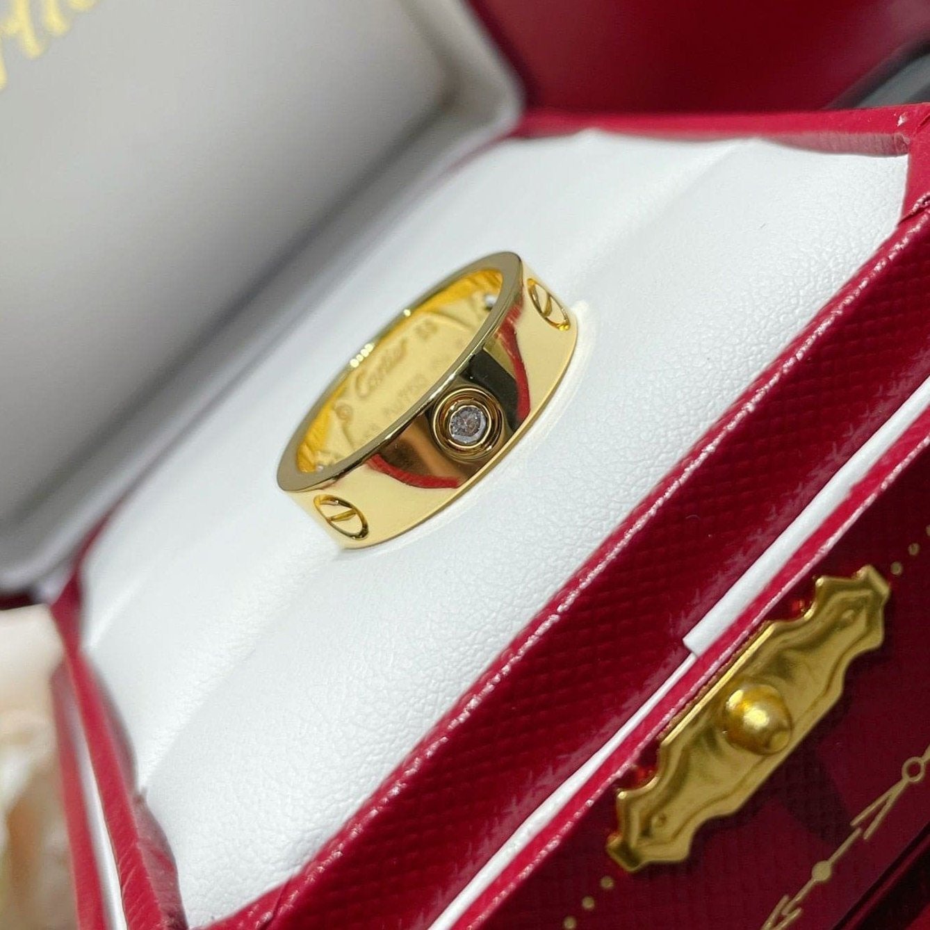 18K Celestial Love Wedding Three Diamonds Ring