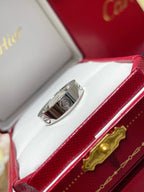 18K Celestial Love Wedding Three Diamonds Ring