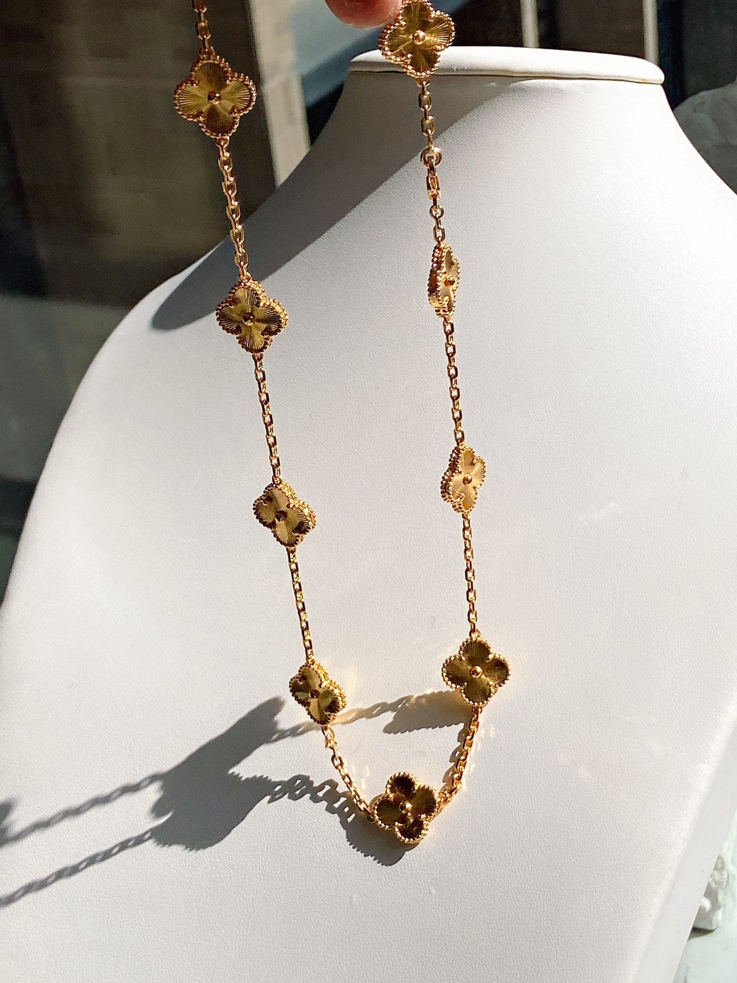 18K Celestial Vintage Alhambra 10 Motifs Necklace