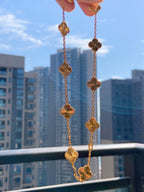 18K Celestial Vintage Alhambra 10 Motifs Necklace