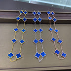 18K Celestial Vintage Alhambra Blue 10 Motifs Necklace