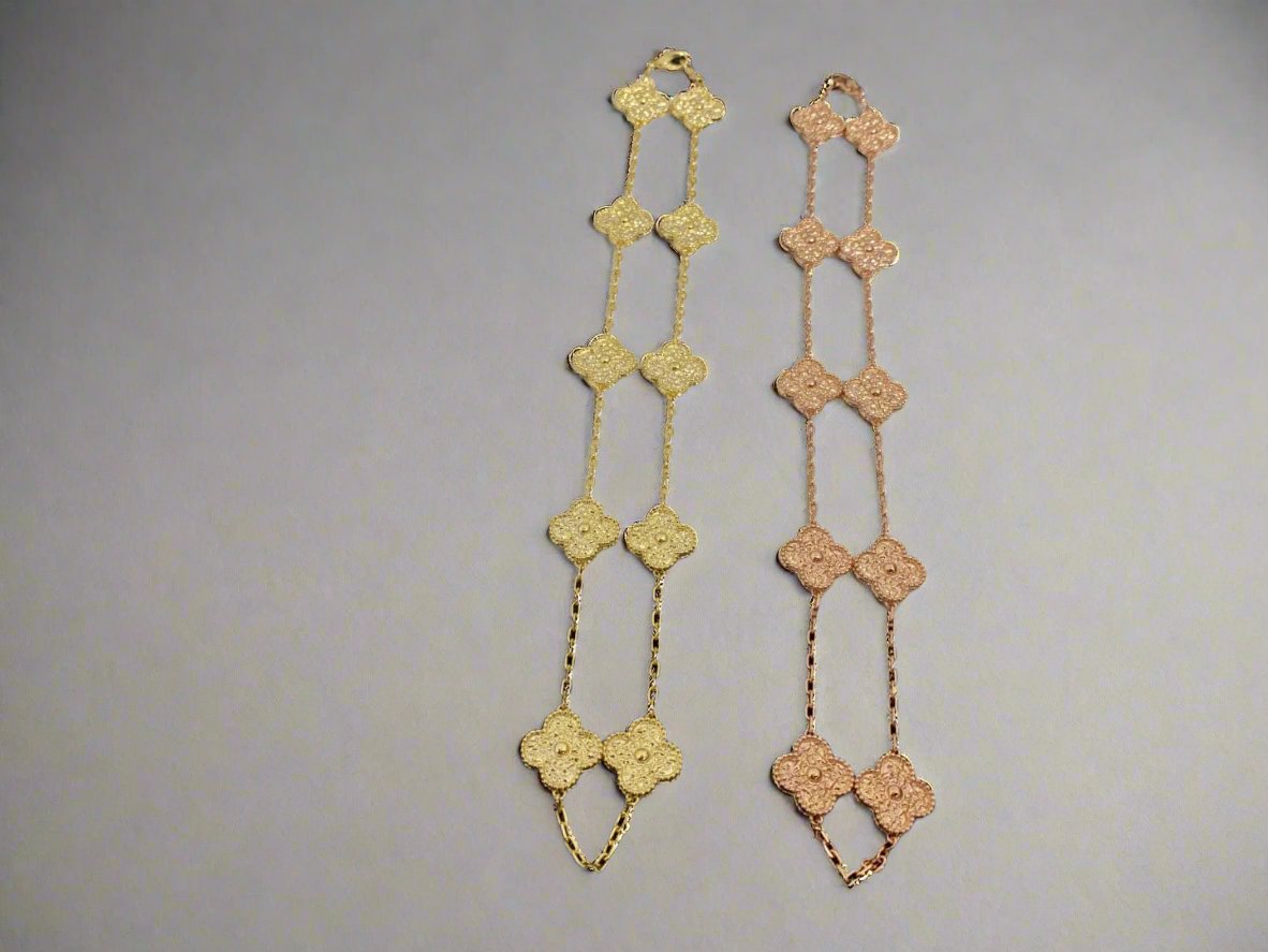 18K Celestial Vintage Alhambra 10 Motifs Necklace