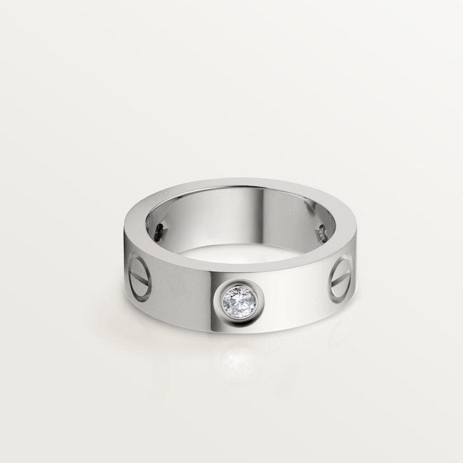 18K Celestial Love Wedding Three Diamonds Ring