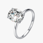 Luxury Oval Cut CZ Ring – 925 Sterling Silver