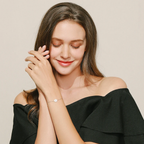 Elegant Clear CZ Charm Bracelet – 925 Sterling Silver Fine Jewelry