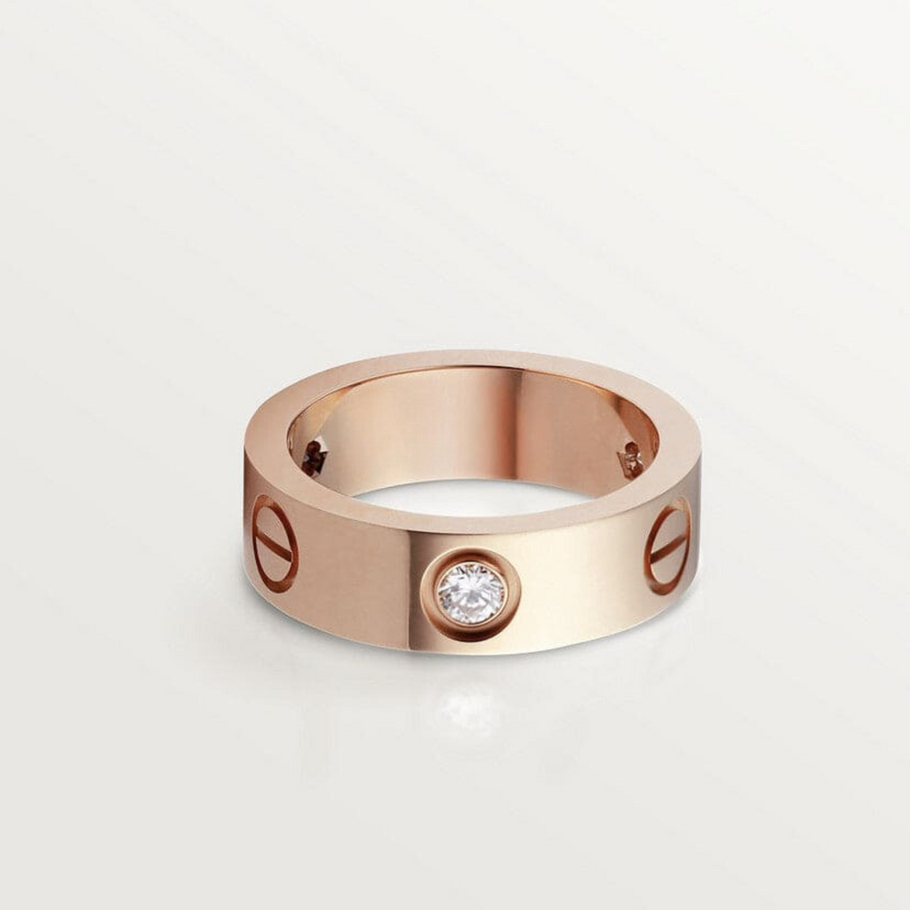 18K Celestial Love Wedding Three Diamonds Ring