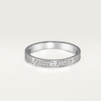18K Celestial Love Diamond-Paved 3mm Ring