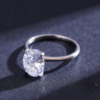 Luxury Oval Cut CZ Ring – 925 Sterling Silver