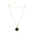 18K Magic Alhambra One Motifs Black Necklace