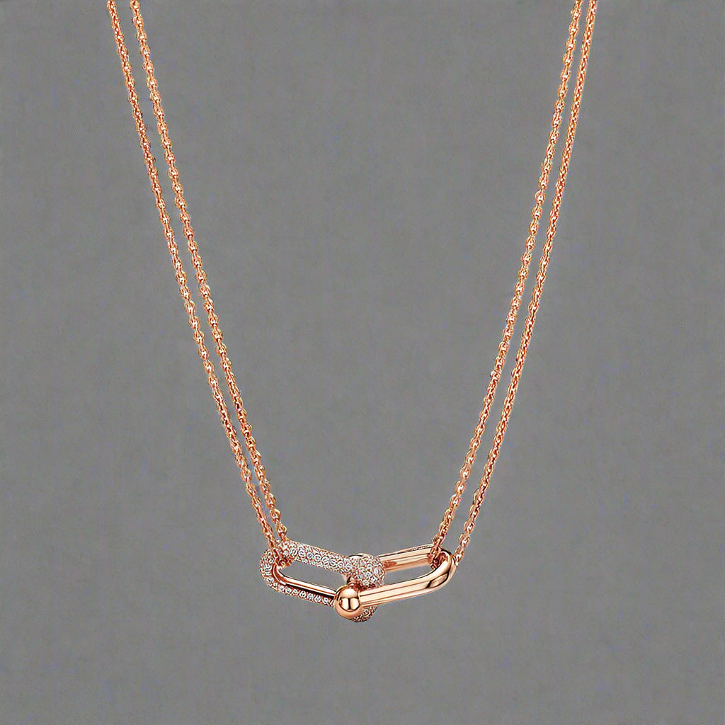 18K Celestial T HardWear Double Link Necklace