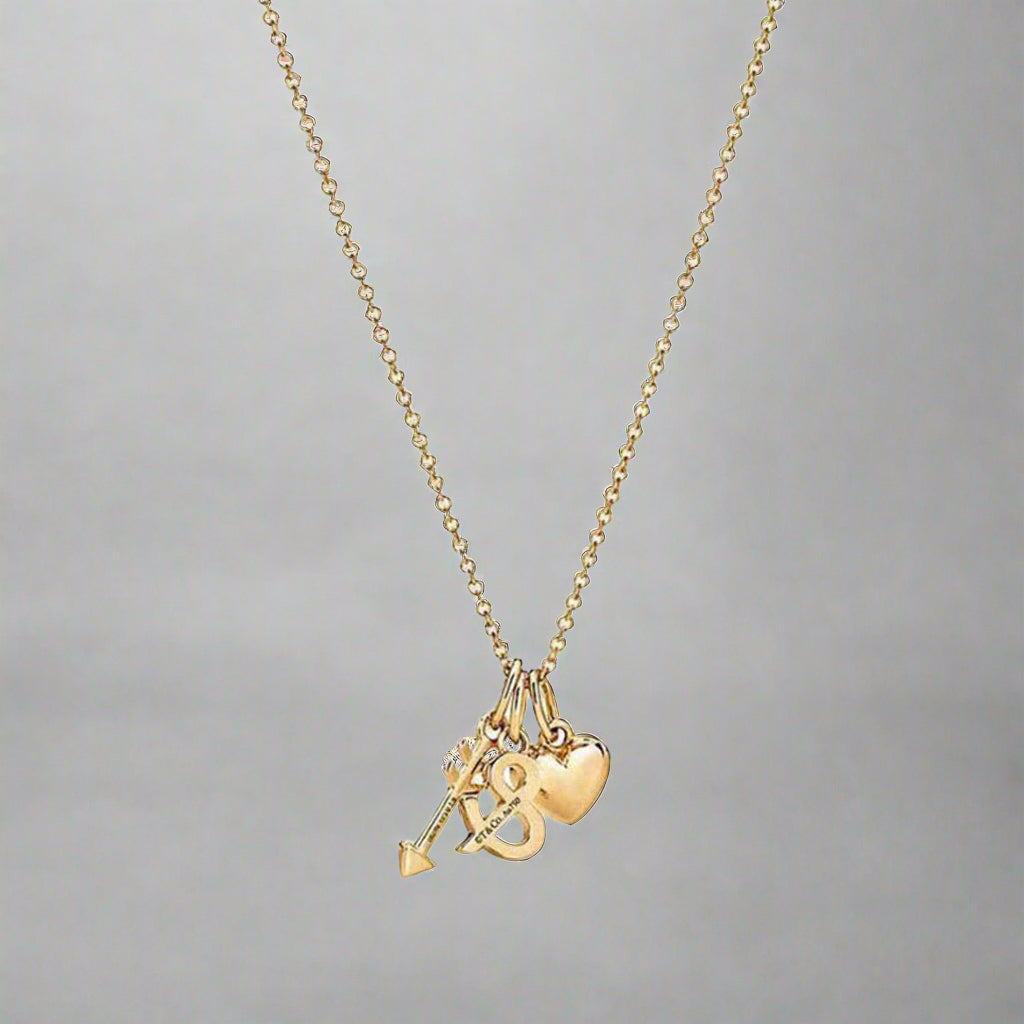 18K Celestial T Wine and Dine Pendant Necklace