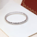 18K Celestial White Gold Clash De Bracelet