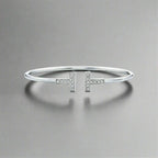 18K Celestial T Diamond Wire Bracelet