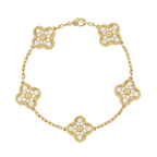 18K Vintage Alhambra Diamonds Bracelet