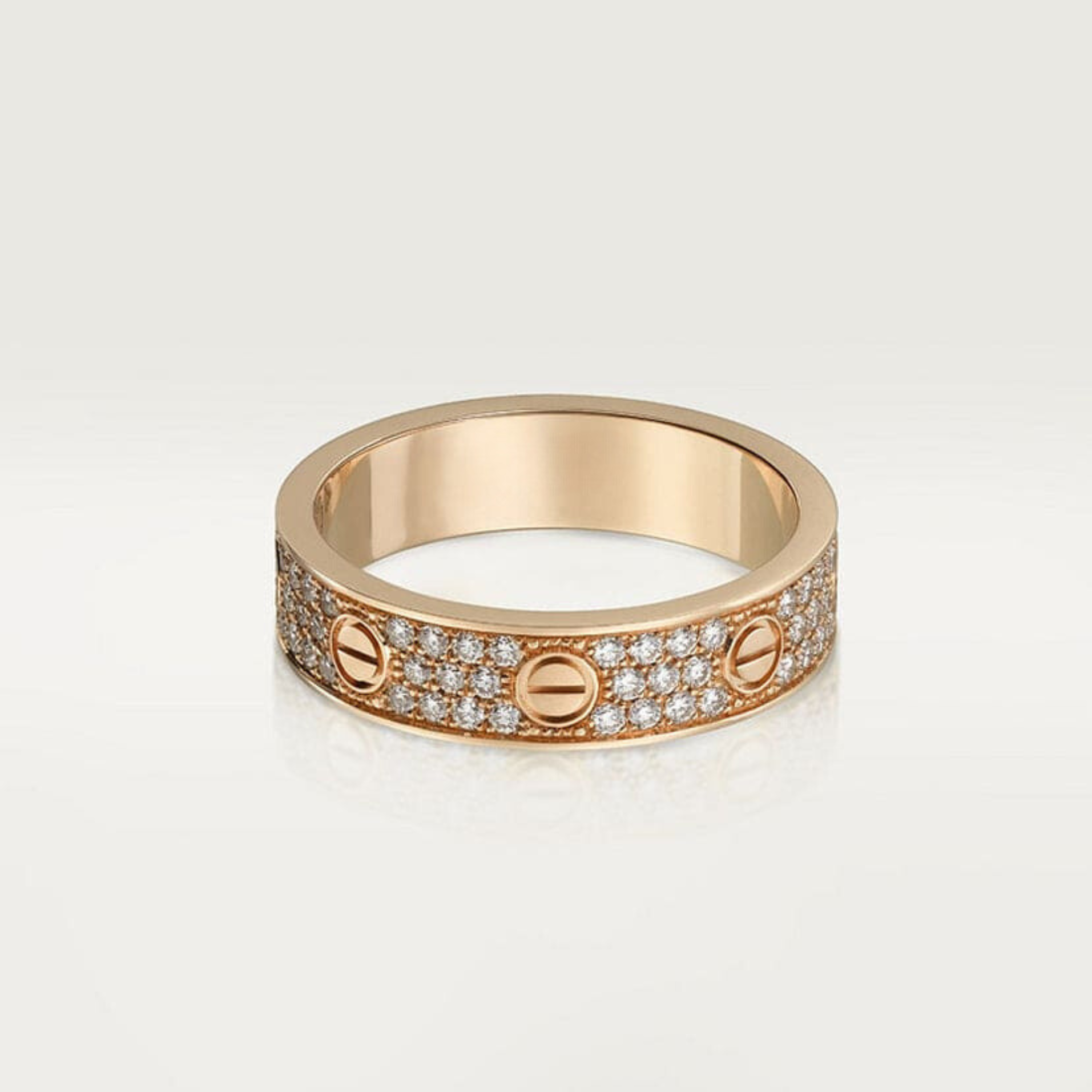 18K Celestial Love Diamond-Paved 5mm Ring