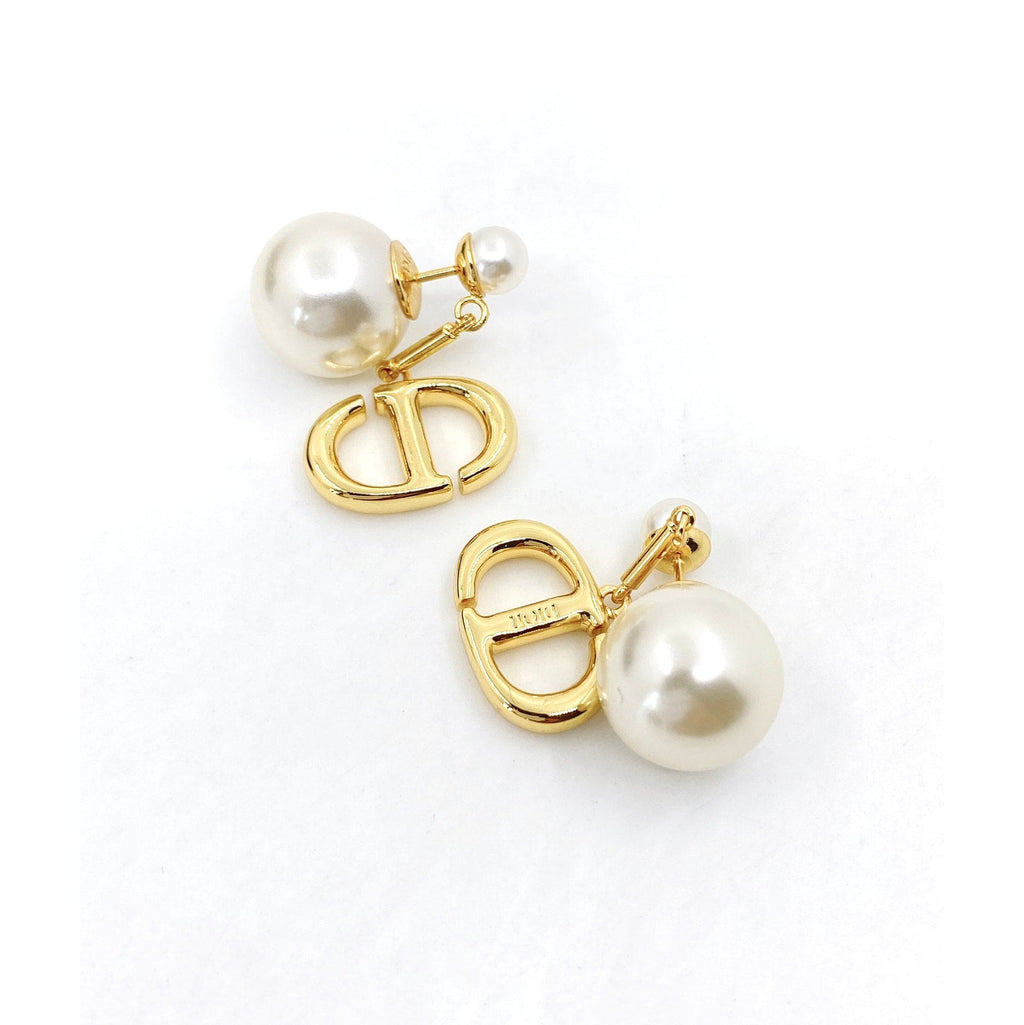 18K Celestial Tribales Pearl Earrings
