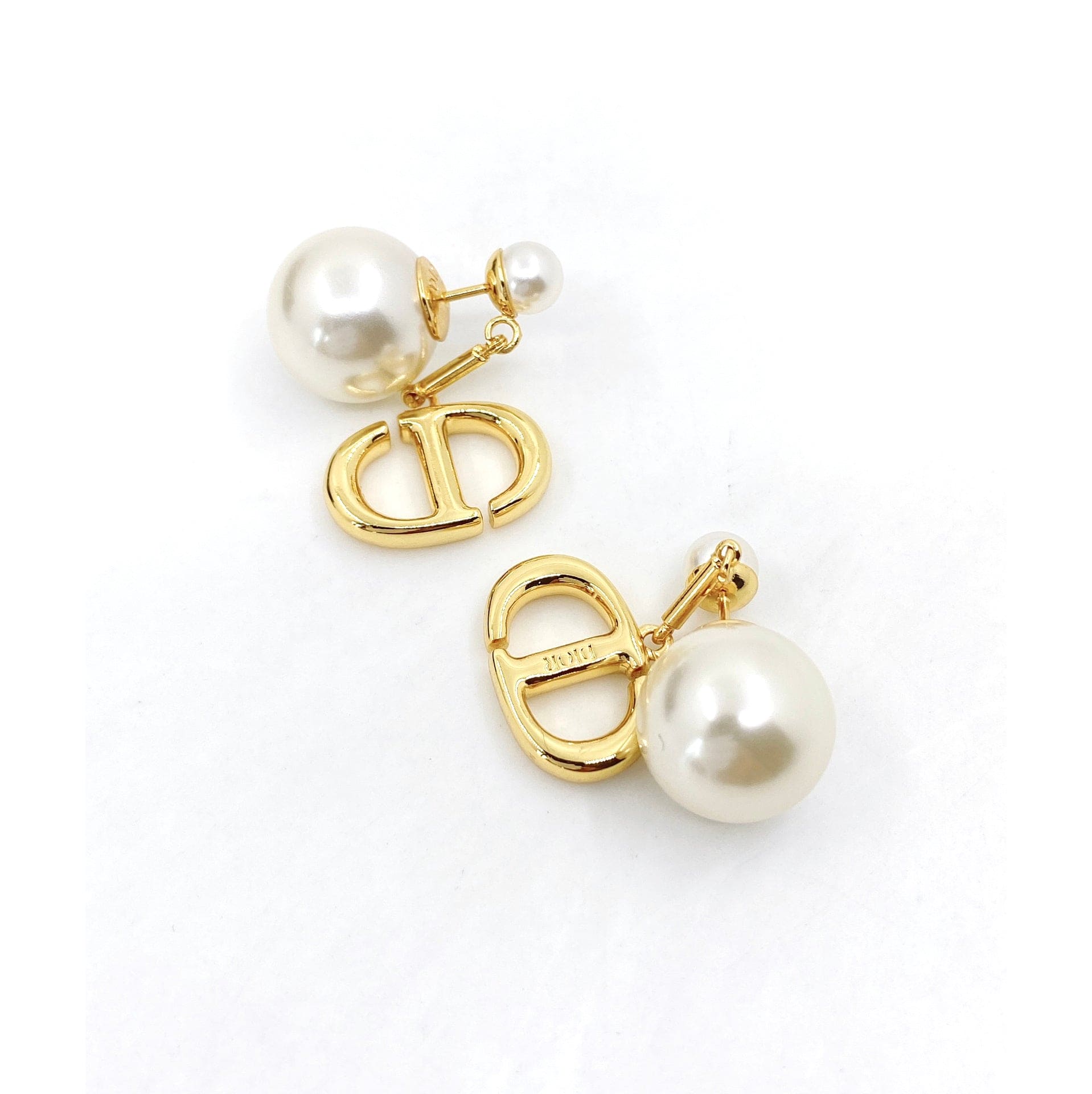 18K Celestial Tribales Pearl Earrings