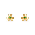 18K Celestial Frivole Mini Emerald Earrings