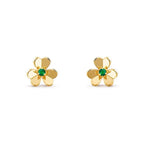 18K Celestial Frivole Mini Emerald Earrings
