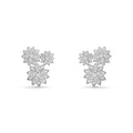 18k Lotus Three Flowers Earrings