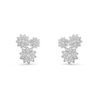 18k Lotus Three Flowers Earrings