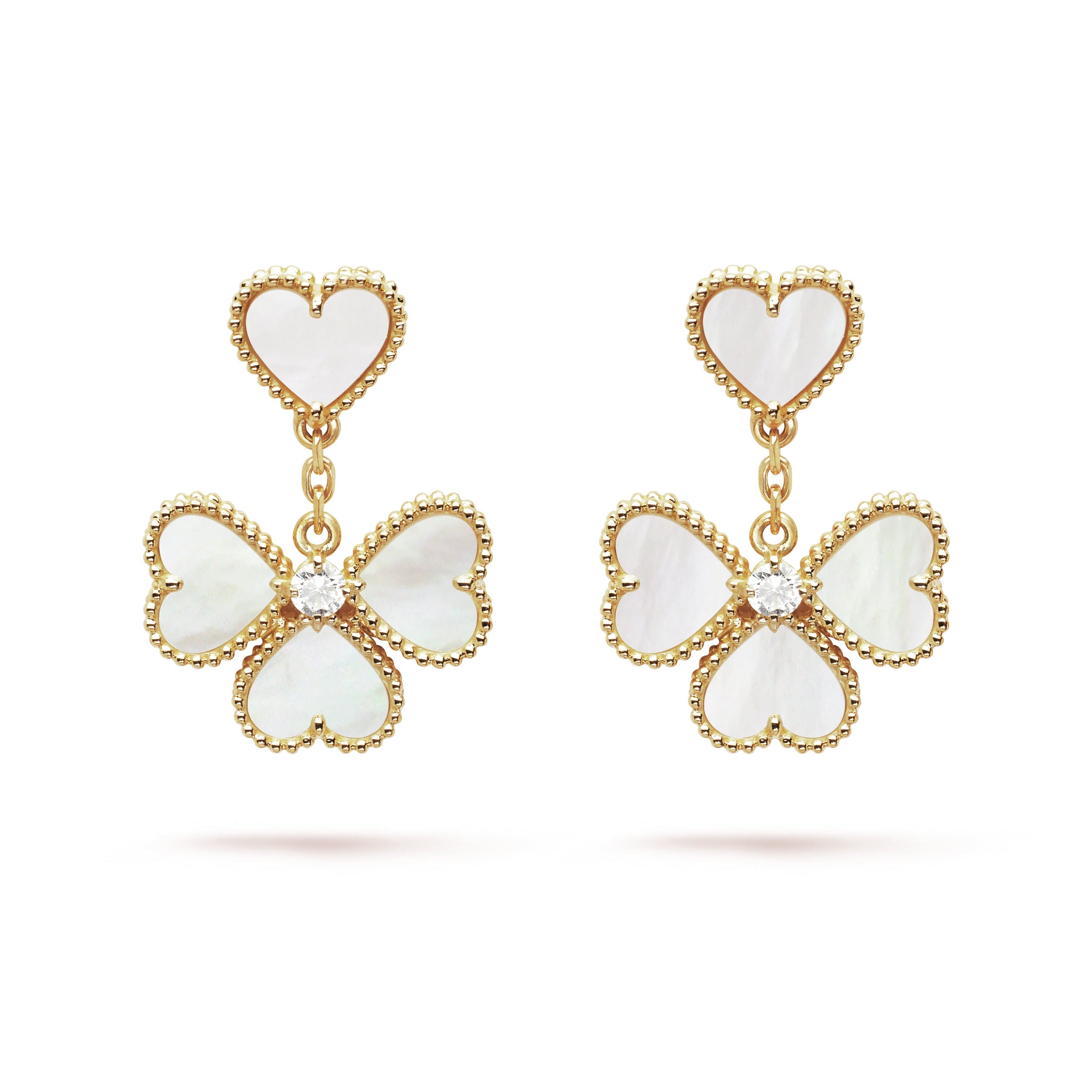 18k Sweet Alhambra Effeuillage Earrings