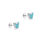 18K Celestial Sweet Alhambra Butterfly Stud Earrings