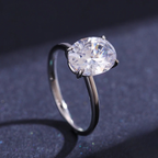 Luxury Oval Cut CZ Ring – 925 Sterling Silver
