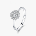 Classic Sparkling CZ Ring – Platinum Plated 925 Sterling Silver
