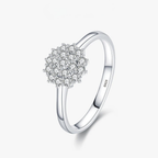 Classic Sparkling CZ Ring – Platinum Plated 925 Sterling Silver