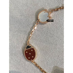 18K Celestial Lucky Spring Five Motifs Clover Bracelet