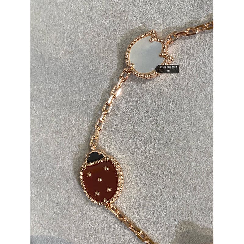 18K Celestial Lucky Spring Five Motifs Clover Bracelet