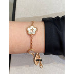 18K Celestial Lucky Spring Five Motifs Clover Bracelet