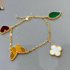 18K Celestial Lucky Alhambra Four Motifs Clover Bracelet