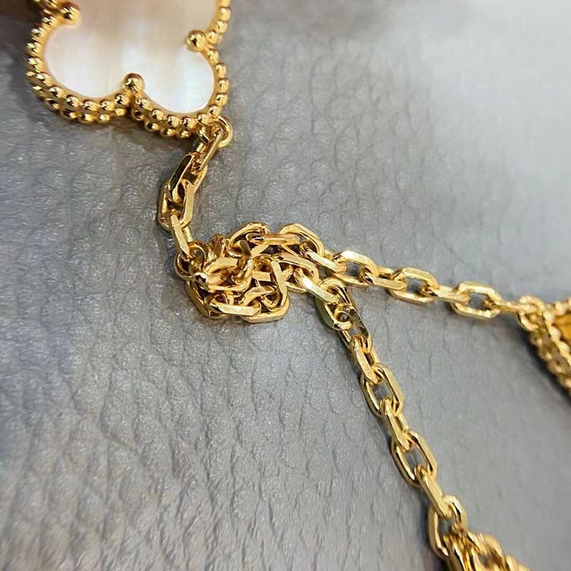 18K Celestial Lucky Alhambra Four Motifs Clover Bracelet