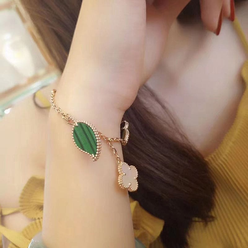 18K Celestial Lucky Alhambra Four Motifs Clover Bracelet