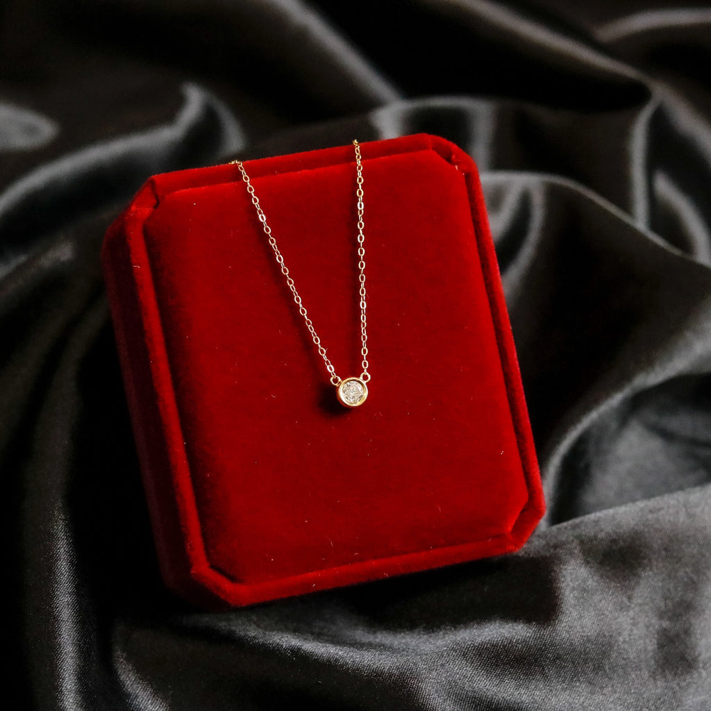 ELVORIA Stella Star Necklace – 18K Gold Plated 925 Sterling Silver