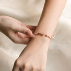 ELVORIA Elegant Bracelet – 18K Rose Gold Plated 925 Sterling Silver
