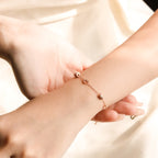 ELVORIA Glamour Bracelet – Rose Gold & Platinum Plated 925 Sterling Silver