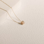 ELVORIA 18K Gold Plated Endless Love Circle Necklace – 925 Sterling Silver