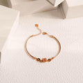 ELVORIA Elegant Bracelet – 18K Rose Gold Plated 925 Sterling Silver
