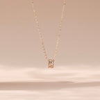 ELVORIA 18K Gold Plated Endless Love Circle Necklace – 925 Sterling Silver