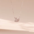 ELVORIA Swan Necklace – Platinum Plated 925 Sterling Silver